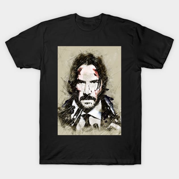 Wick Sketch T-Shirt by Durro